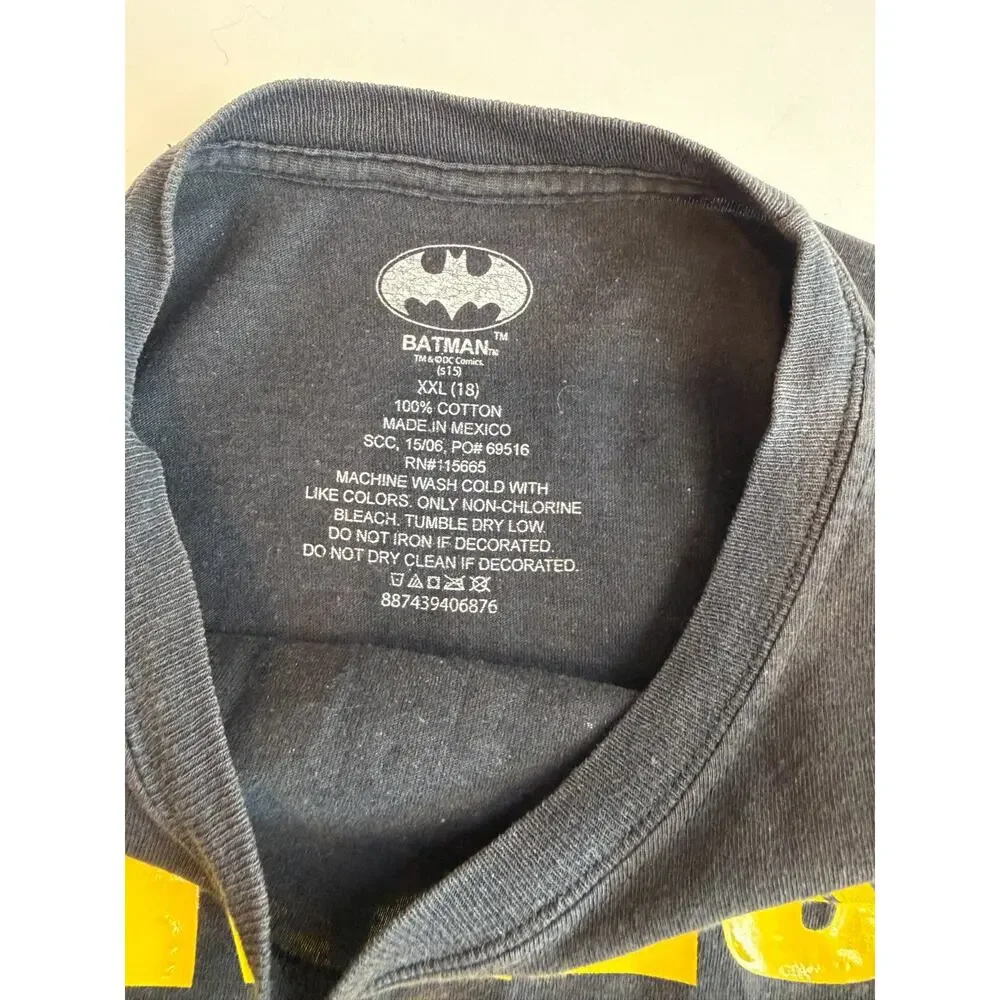 Batman Graphic T-Shirt Youth XXL Black DC Comics Always Be Batman 100% Cotton
